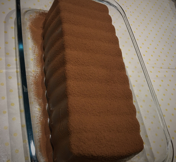 Mousse de corte de chocolate