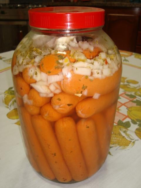 Salsicha em conserva