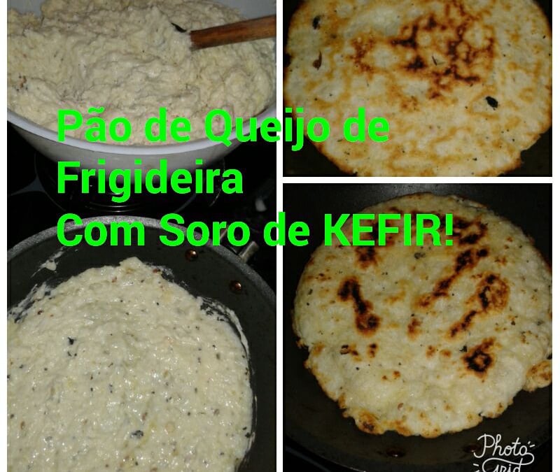 Pão de queijo de kefir de leite de frigideira