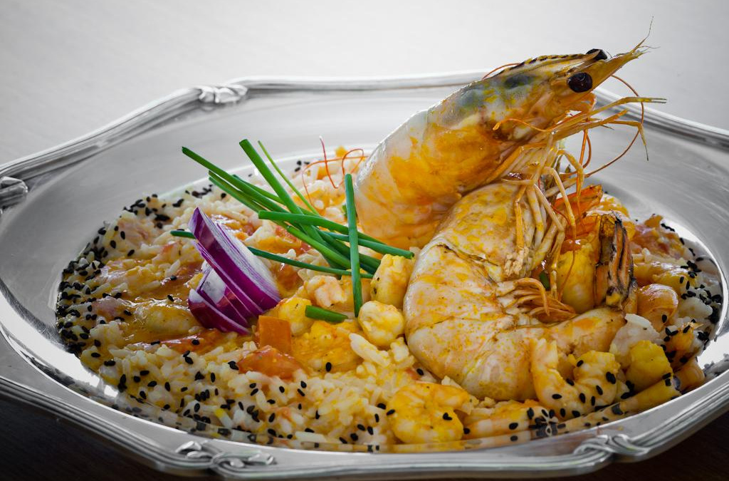 Risoto de camarão