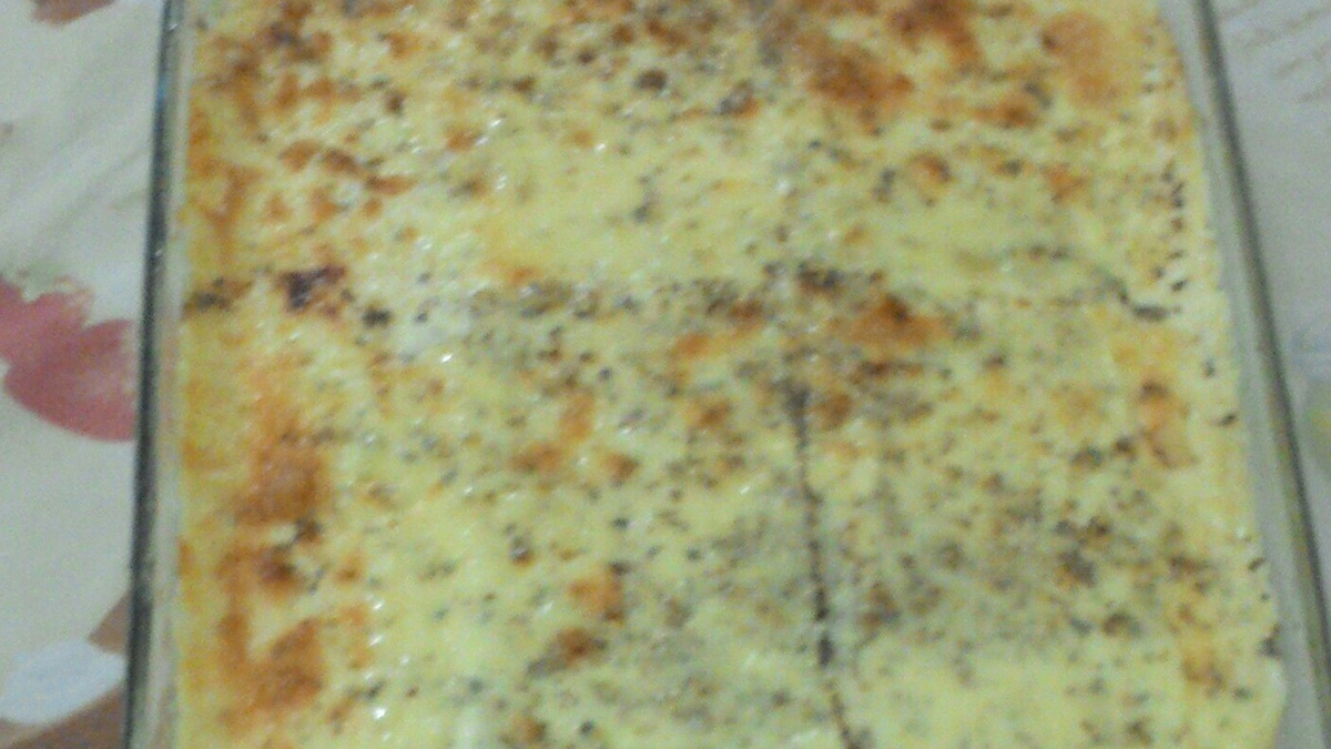 Torta de pão de forma simples