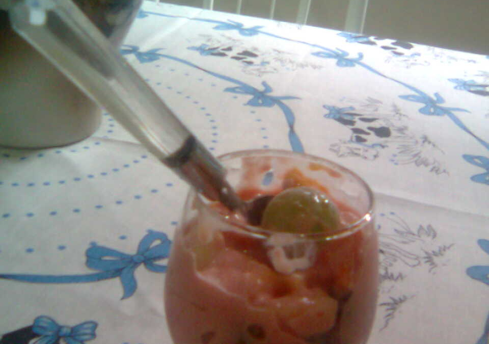 Salada de frutas com Gelatina