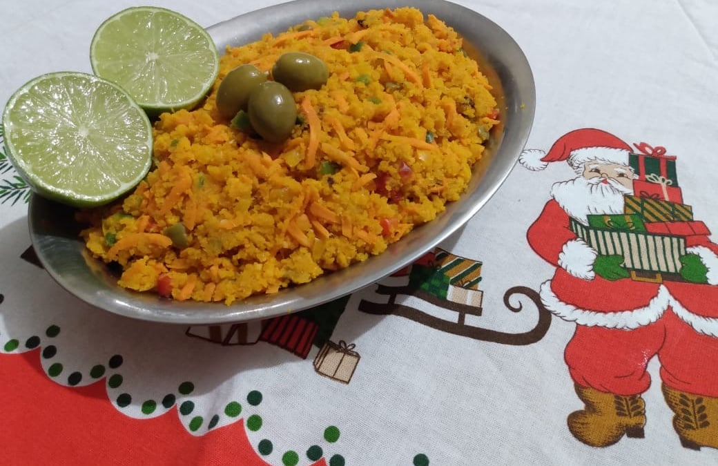 Farofa molhada e gelada