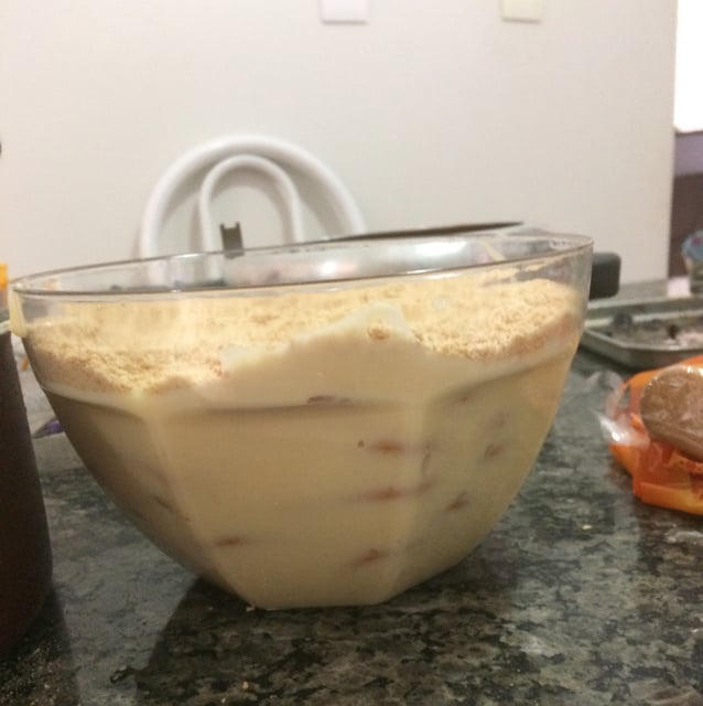 Pavê de bolacha maisena