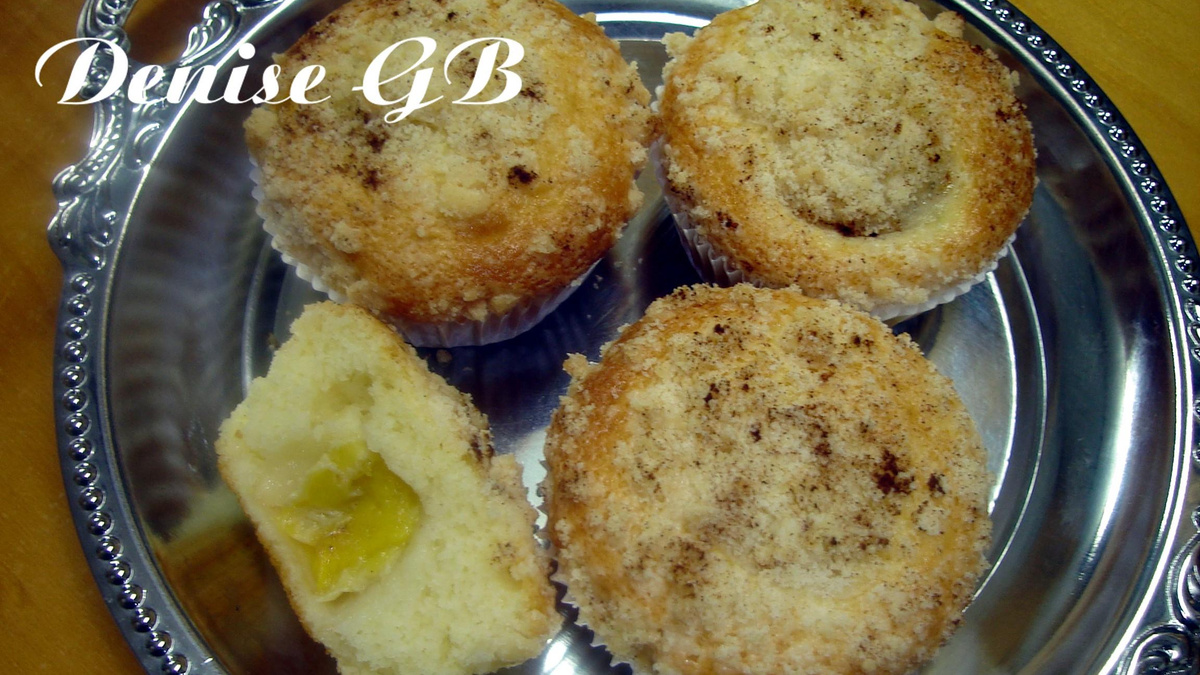 Cupcakes de laranja com banana