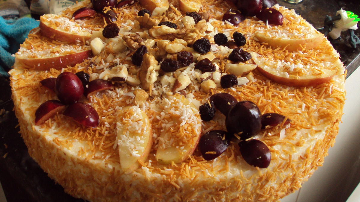 Torta cremosa de coco