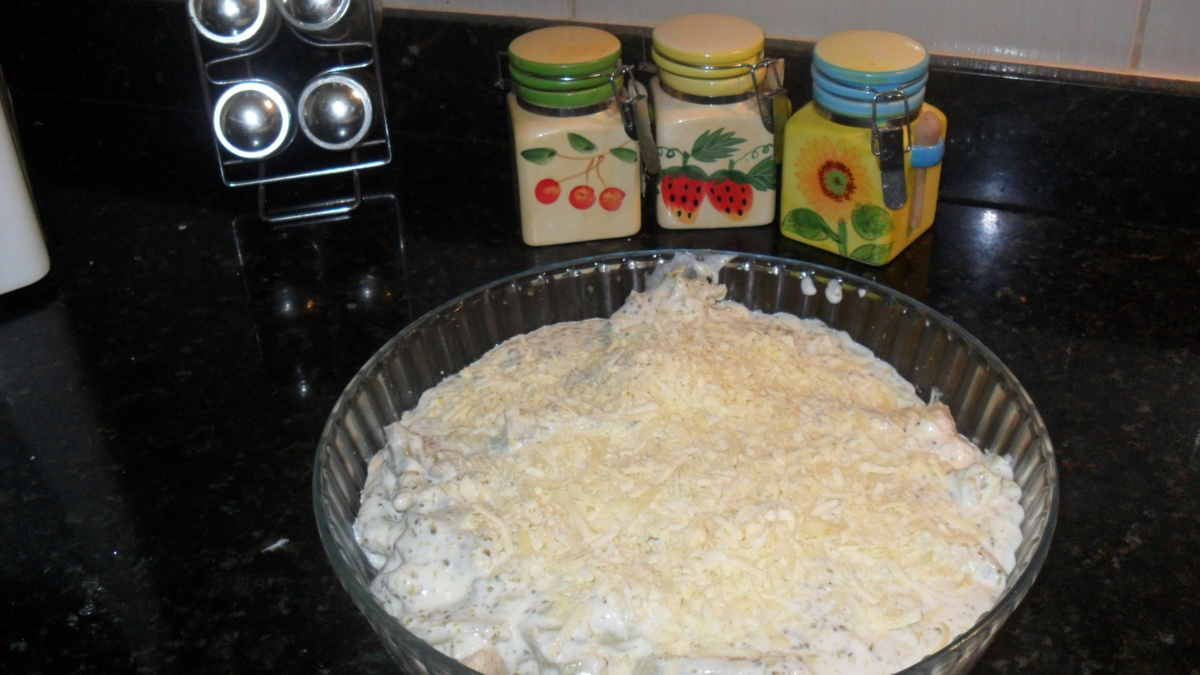 Frango ao creme de brócolis