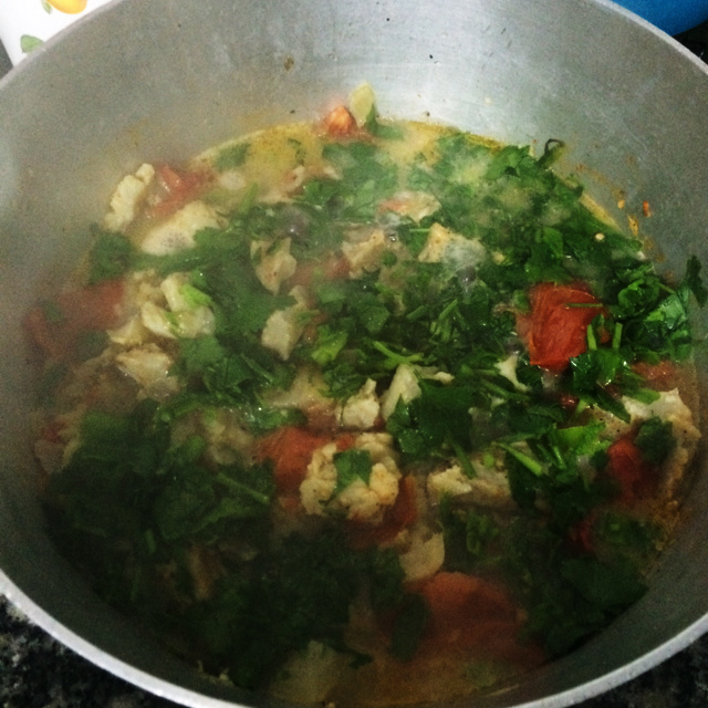 Filé de peixe ensopado