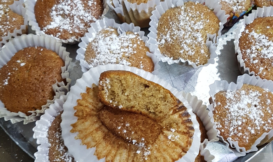 Muffin integral maçã e banana
