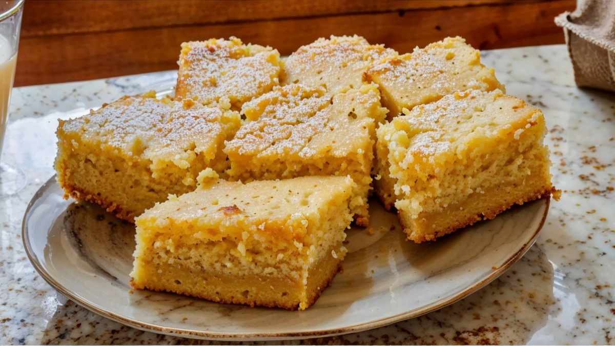 Bolo de fubá cremoso