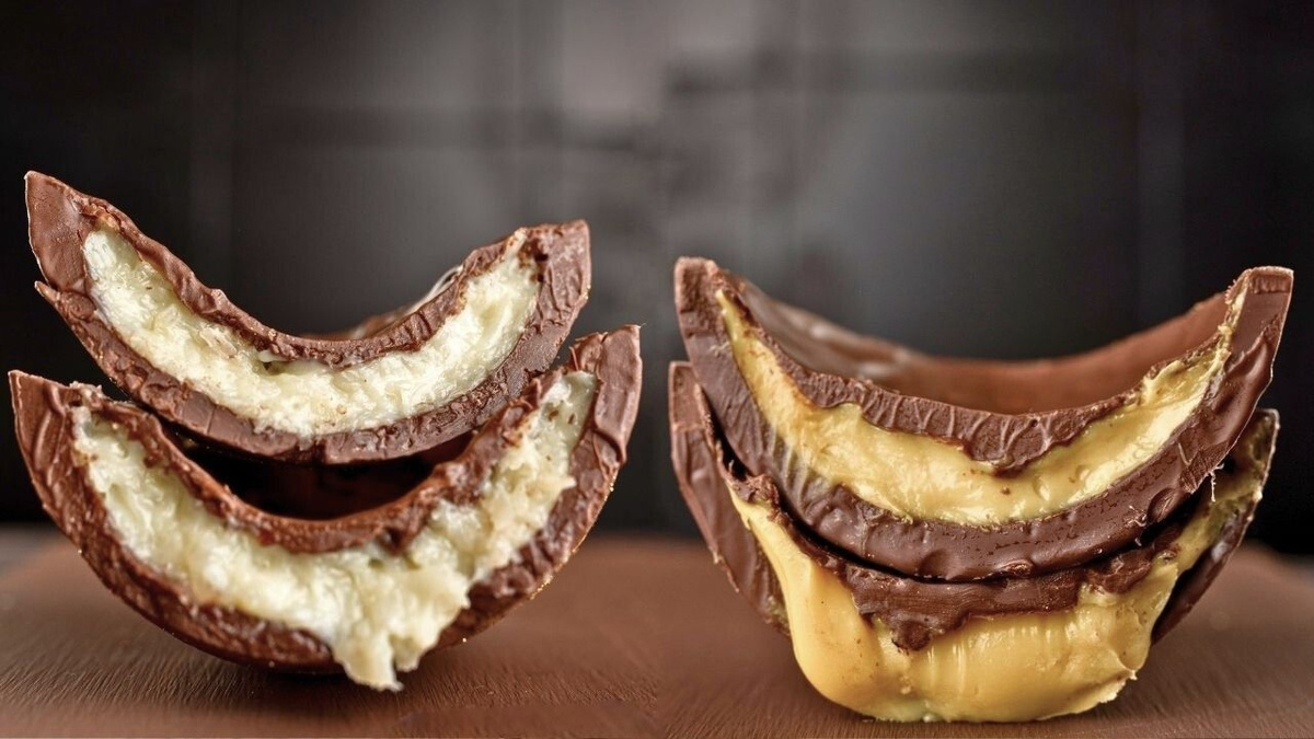 Ovo de Páscoa proteico de verdade recheado com 3 opções de sabores