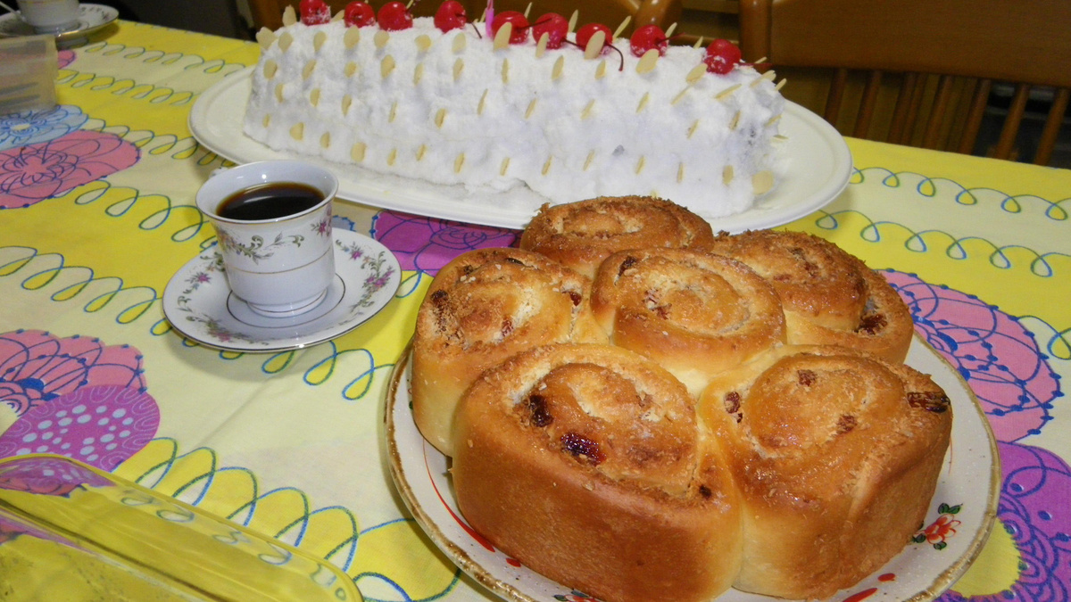 Rosca caracol de coco