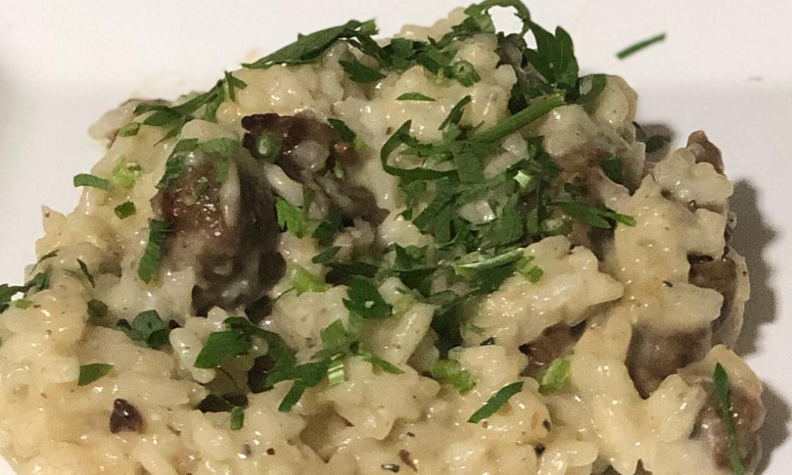 Risoto de bacon com gorgonzola…tem como facar ruim??? Impossível…Faz