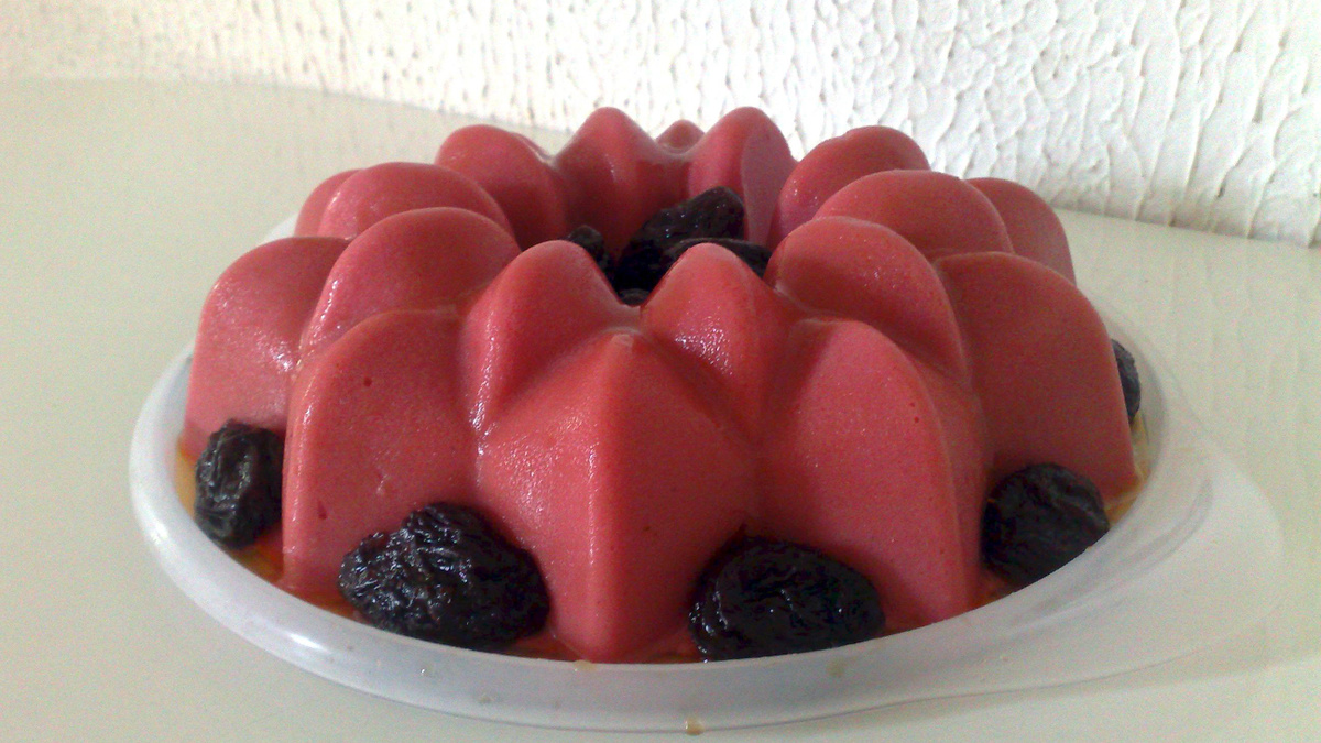 Pudim de Morango