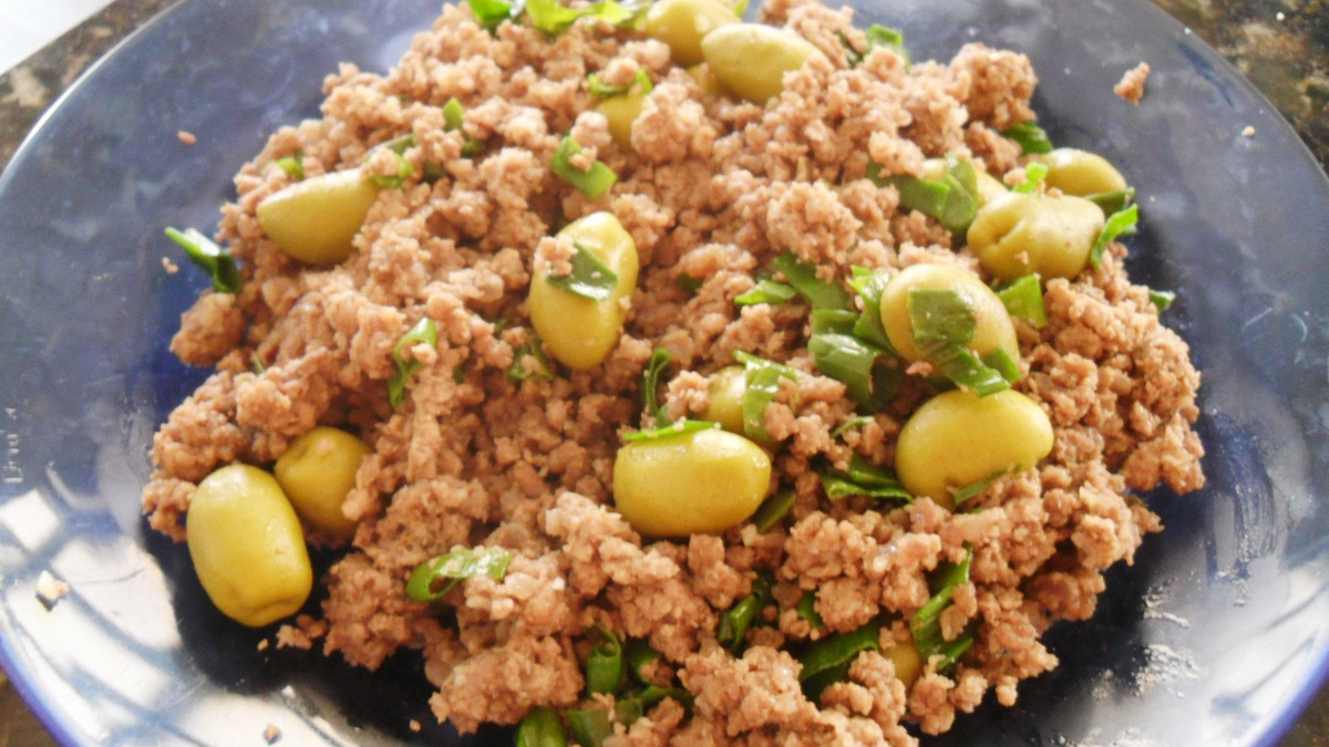 Carne moída saborosa