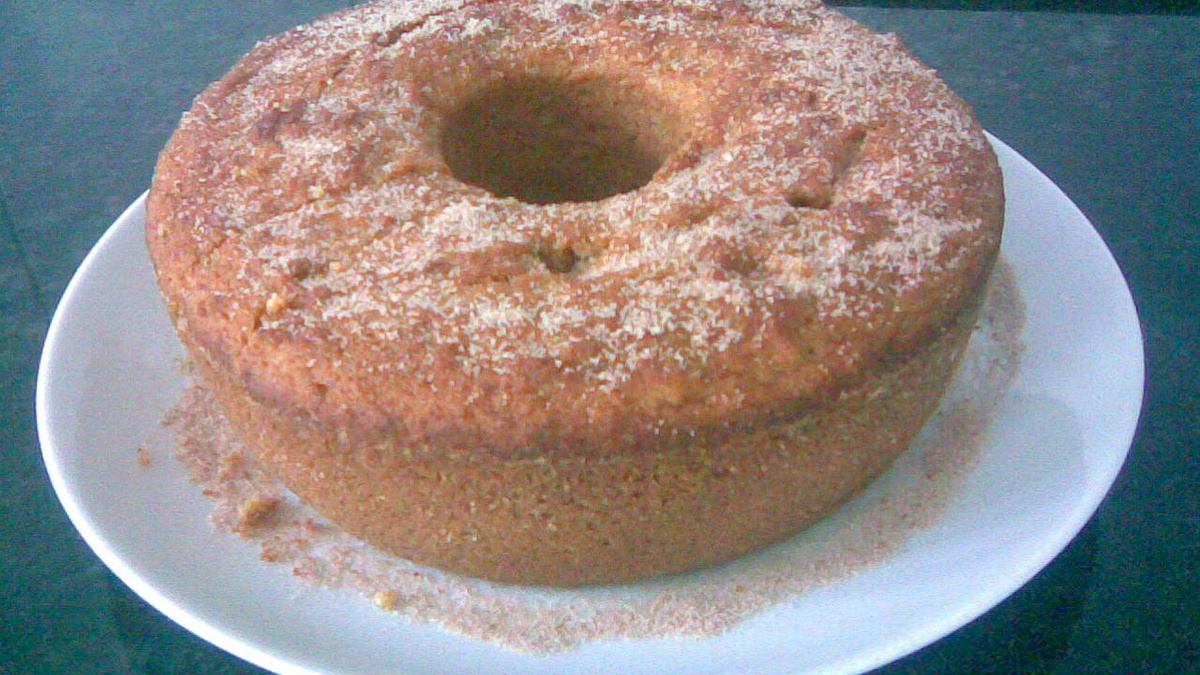 Bolo integral de banana