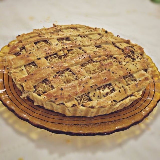 Torta de frango massa folhada