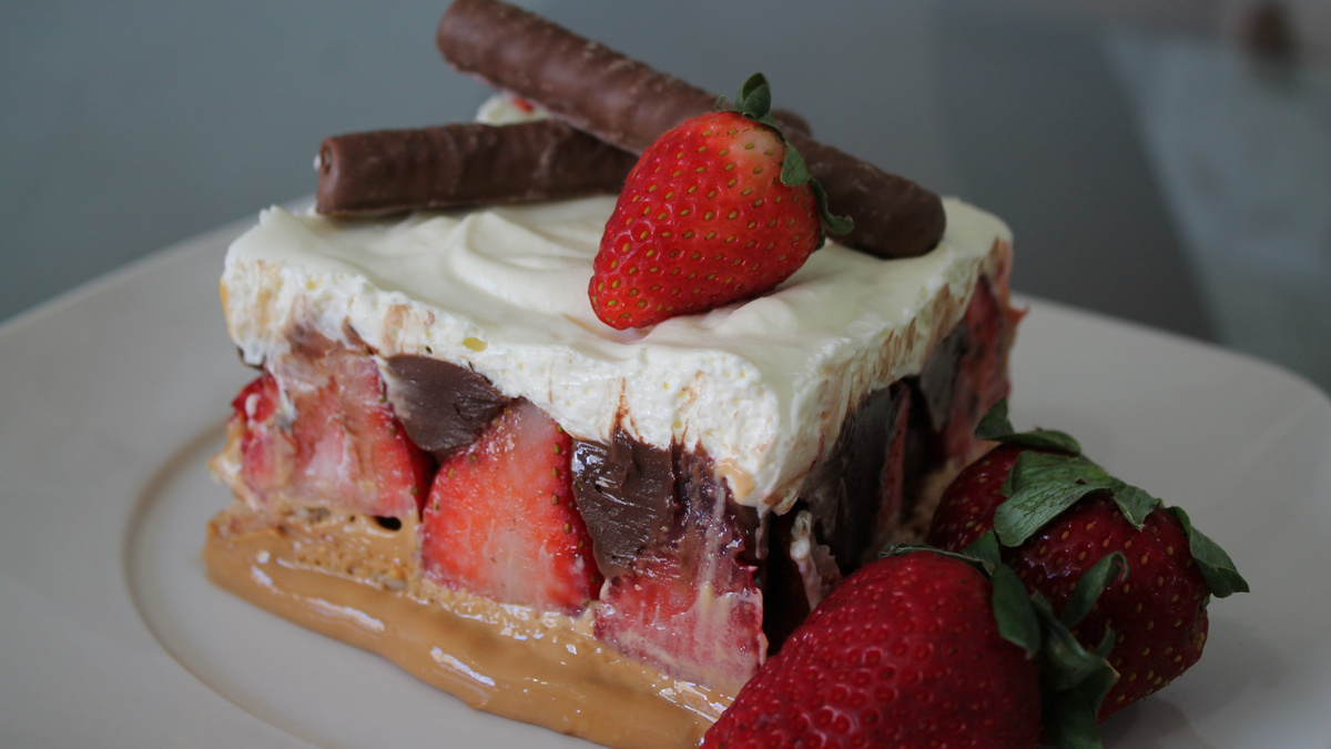 Torta sensação de morango