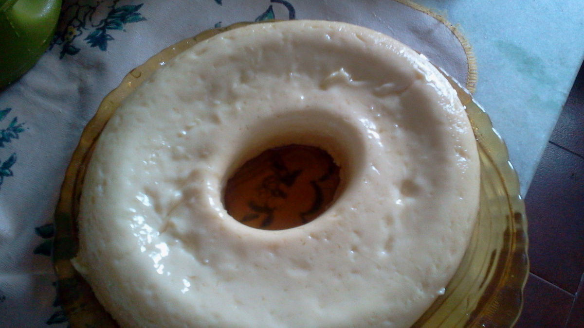 Brigadeirão branco de microondas