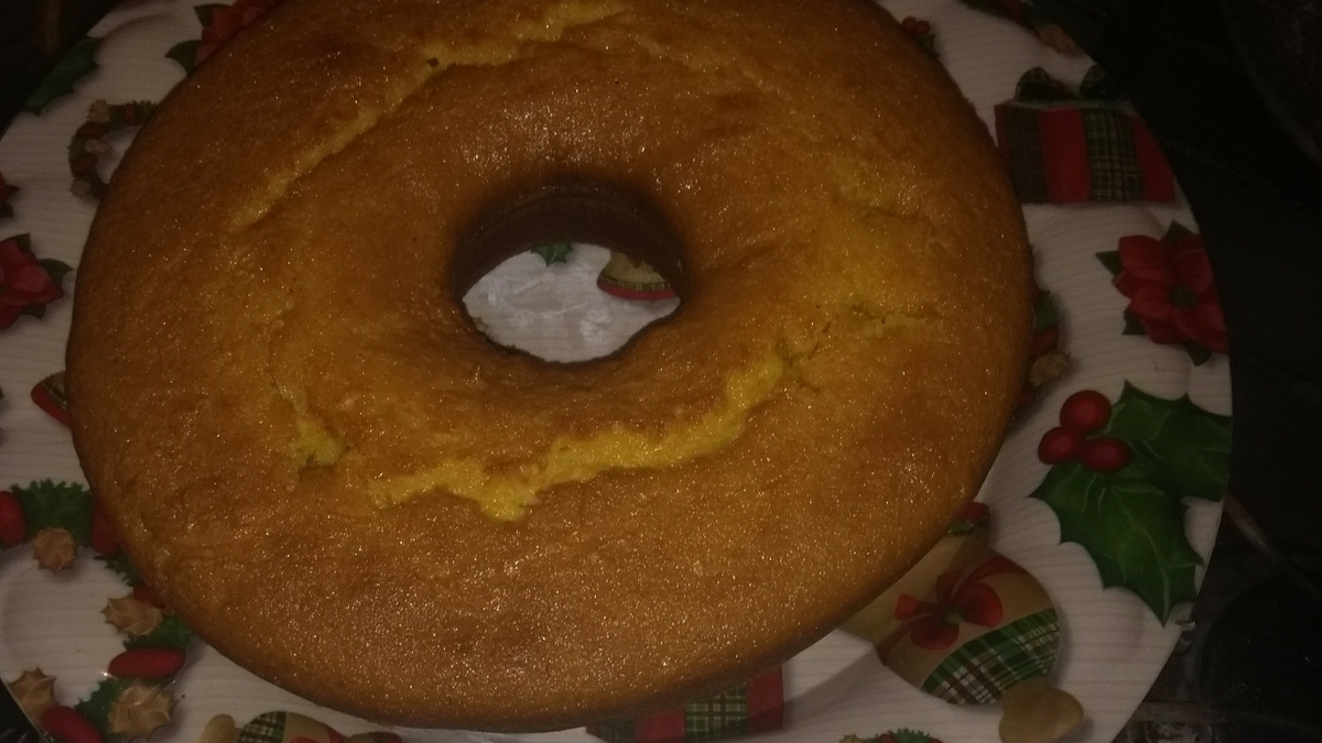 Bolo de milho com coco