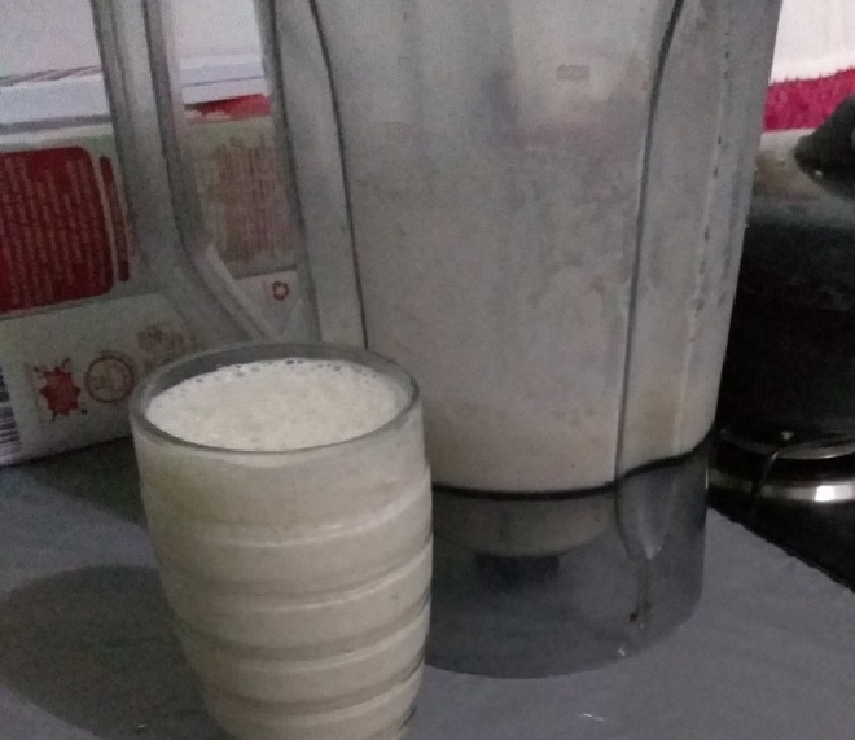 Vitamina de banana com aveia