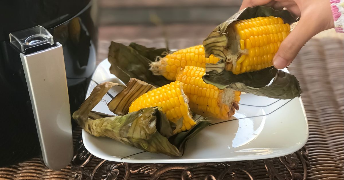 Milho na airfryer