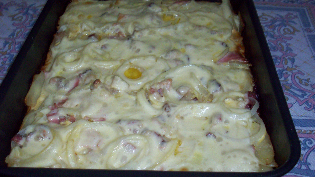 Batata a portuguesa gratinada