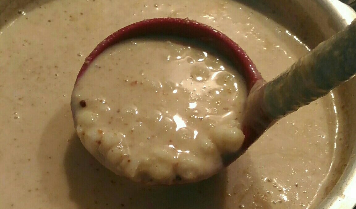 Canjicão com amendoim