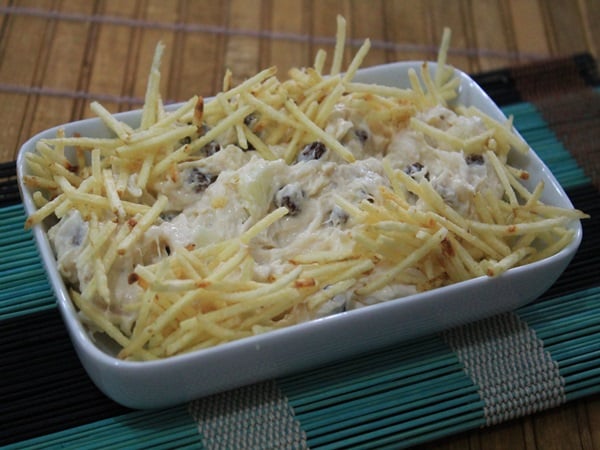 Salpicão com abacaxi