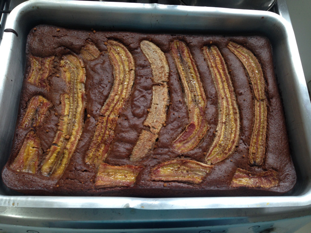 Bolo de banana fit