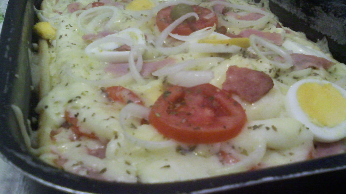 Massa de pizza de liquidificador
