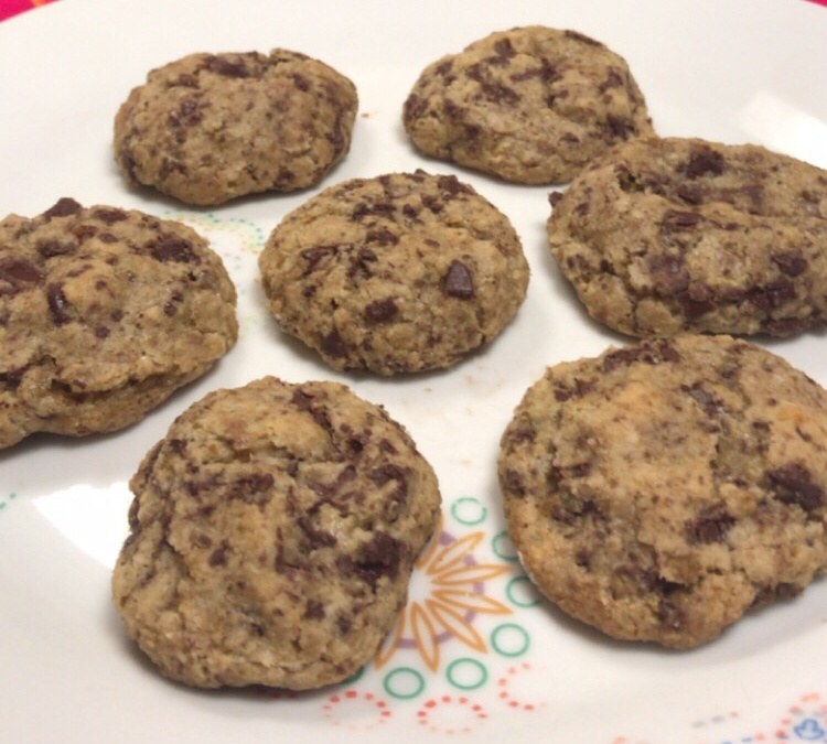 Cookie de chocolate meio amargo sem glúten