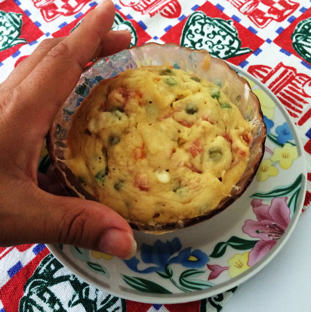 Torta salgada de xícara