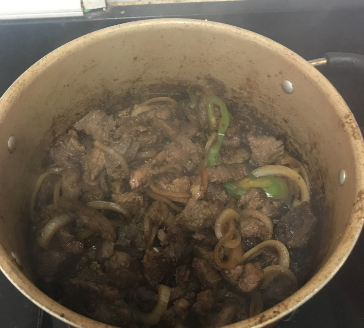 Carne com shoyu