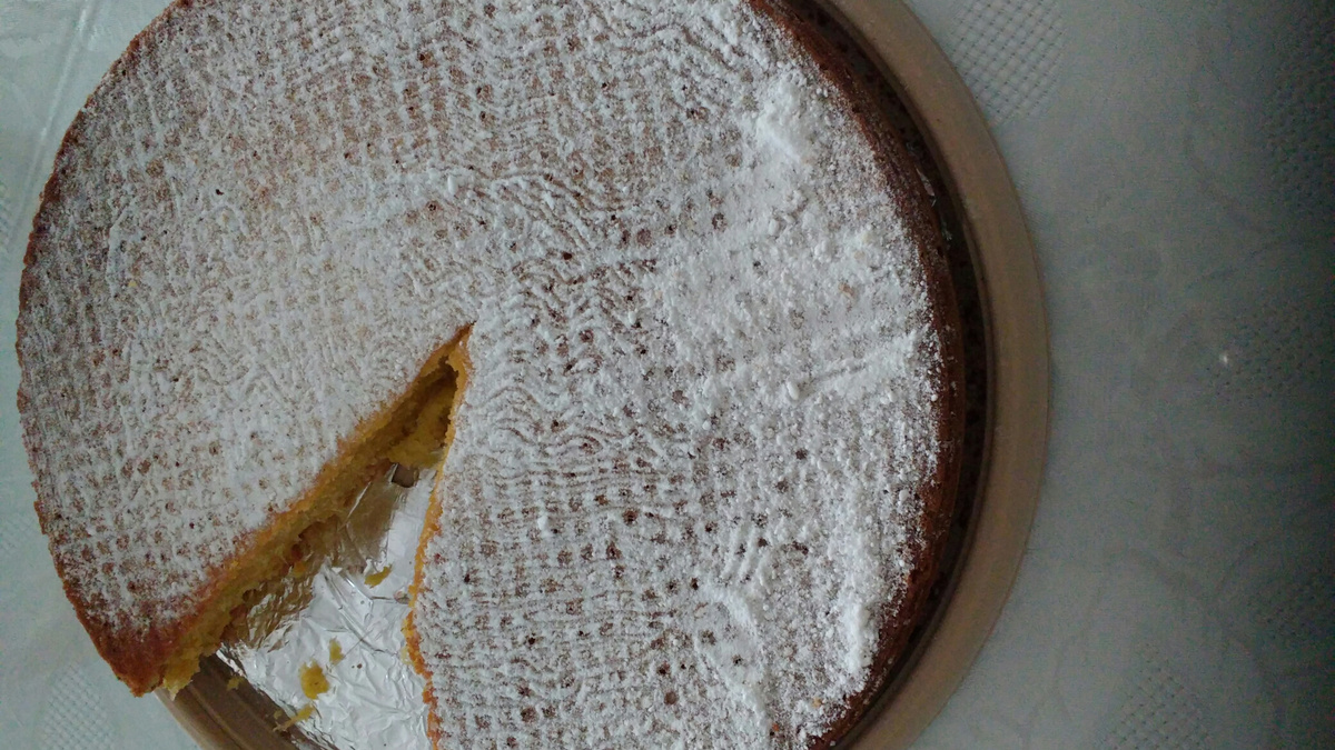 Bolo de fubá com milho