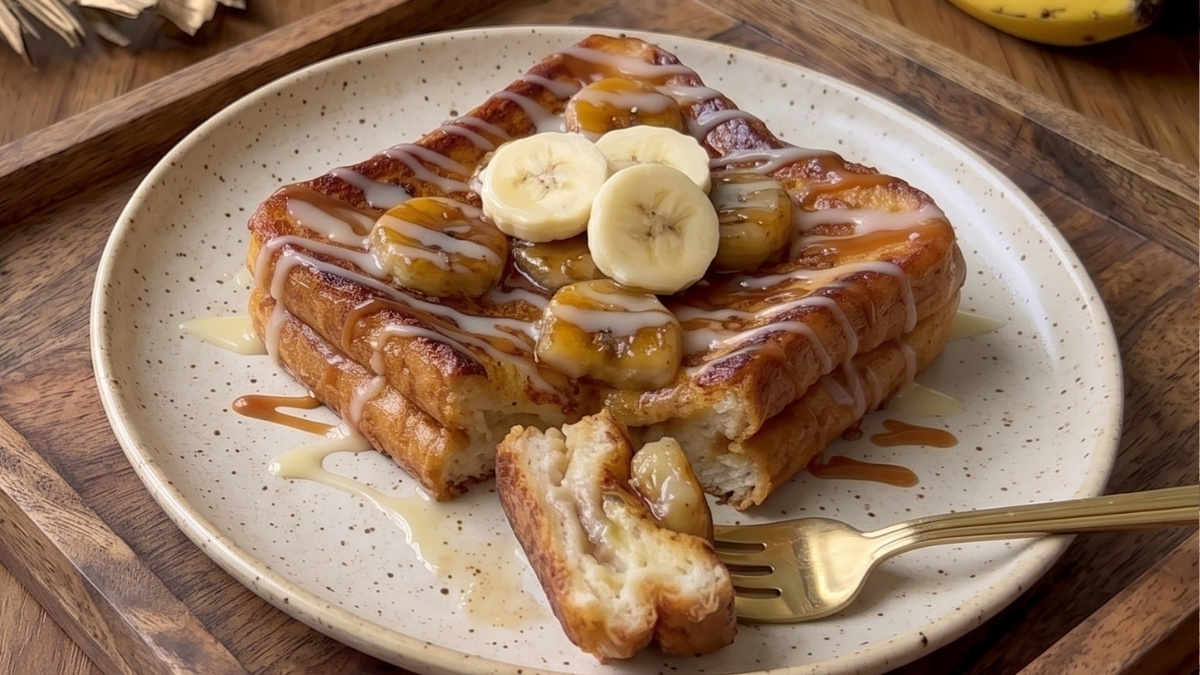 Torrada de banana com leite na frigideira que viralizou nas redes e fica pronta em 5 minutos
