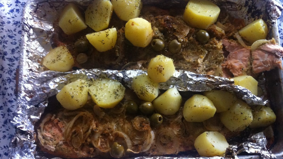 Salmão no forno