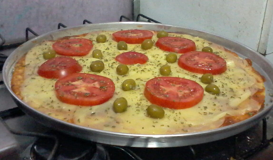 Pizzas no liquidificador