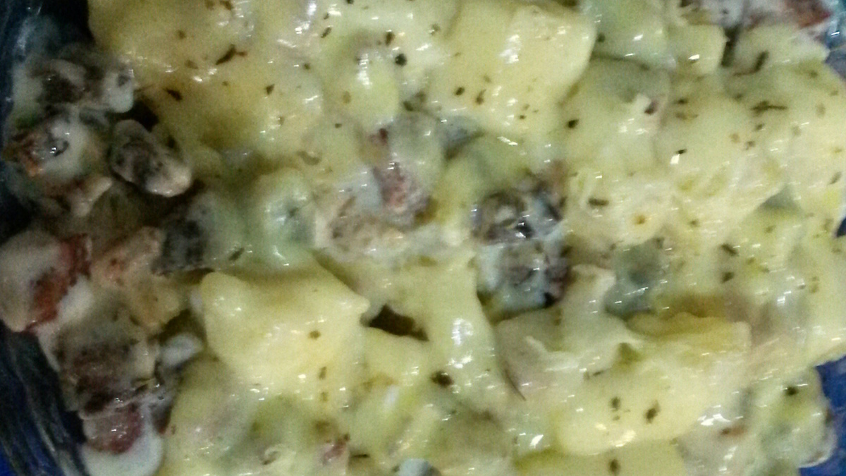 Mandioca gratinada