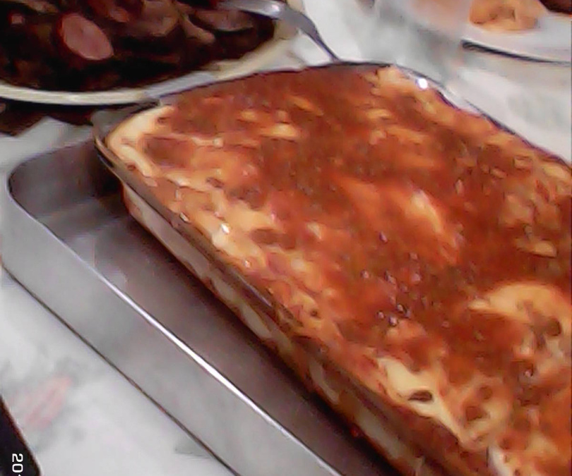 Lasanha com massa de panqueca