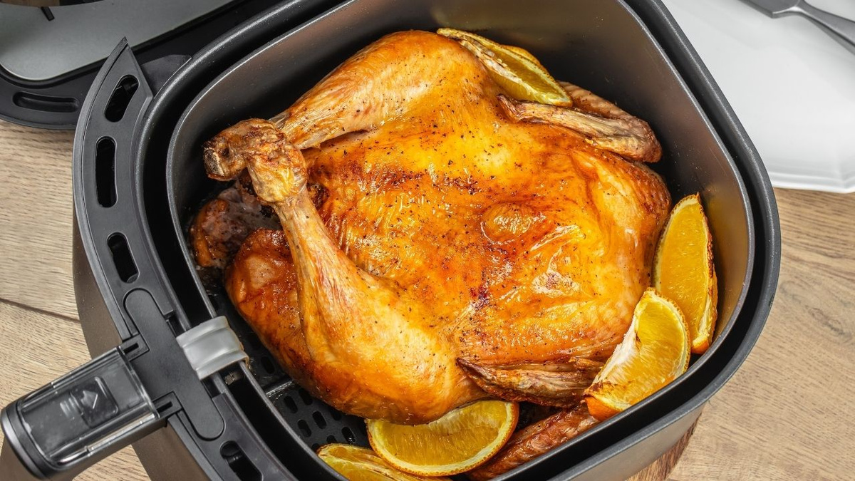 Frango assado na airfryer