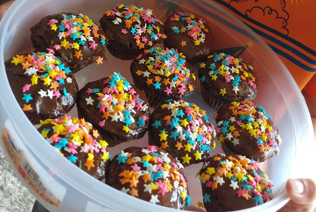 Cupcake fit de micro-ondas