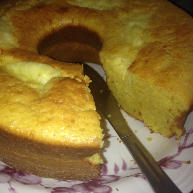 Bolo de milho e milharina