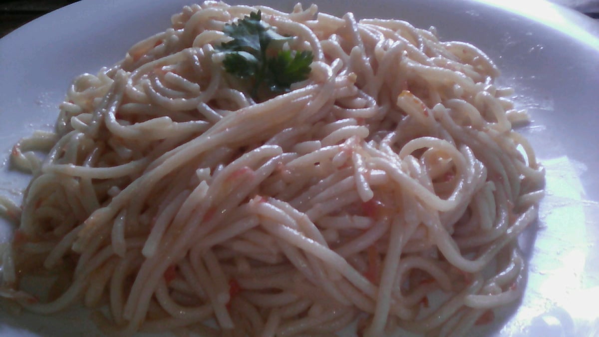 Macarrão com molho caseiro