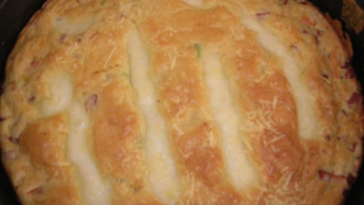Torta rápida de salsicha