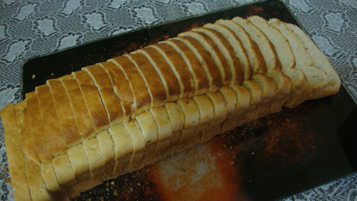 Pão sem gluten, sem açúcar e sem leite