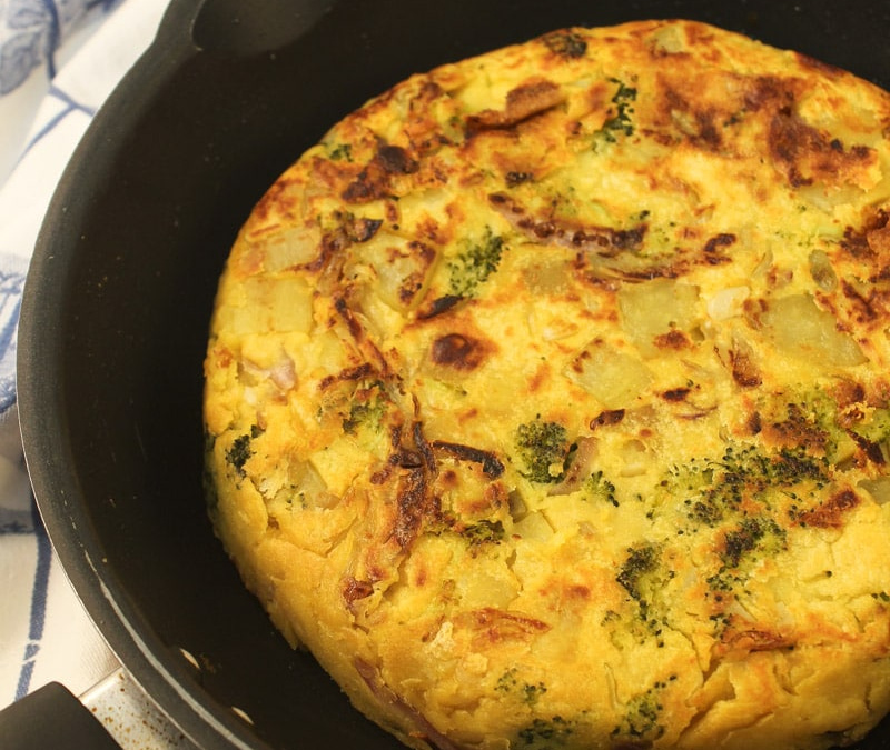 Fritada de batata com azeitonas
