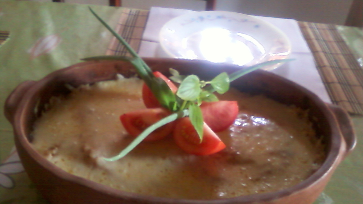 Arroz de forno com camarão