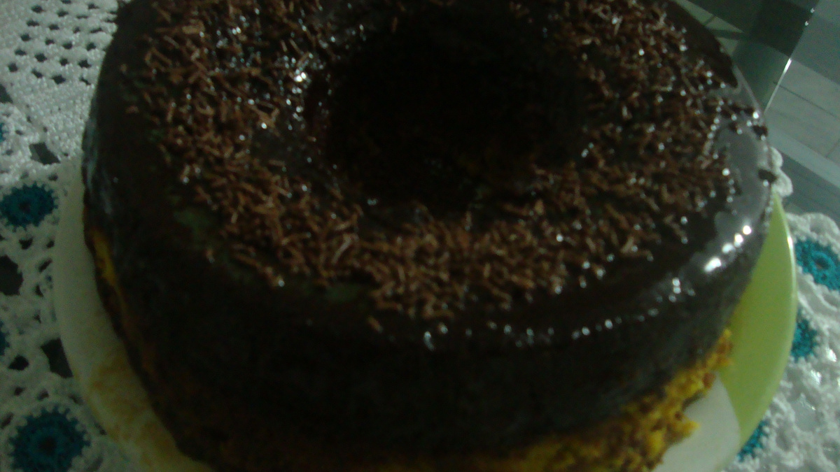 Casadinho de bolo com pudim