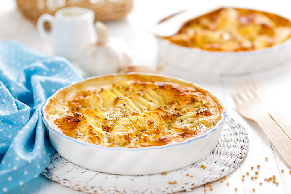 Batata gratinada simples